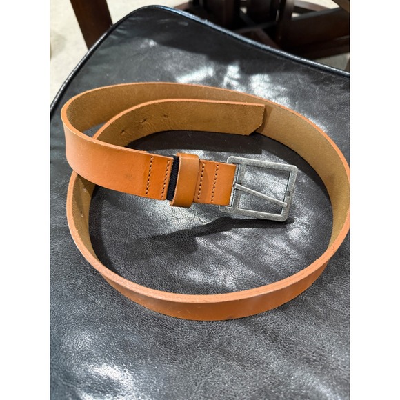 ARCADE Full Grain Leather Belt Tan Square Buckle Size M - Picture 1 of 4